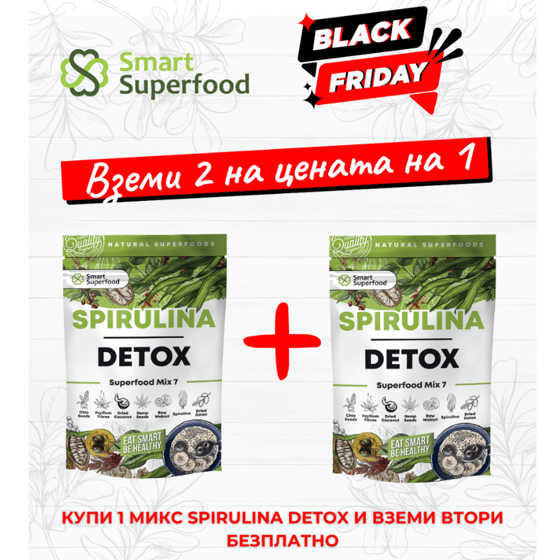 Superfood Mix 7 Spirulina Detox 10+10 порции